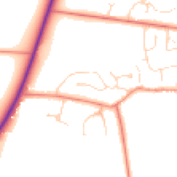 Daytime road noise heatmap for LN2 2QB