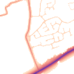 Daytime road noise heatmap for LN2 2QN