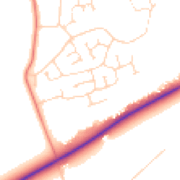 Daytime road noise heatmap for LN2 2QR
