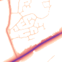 Daytime road noise heatmap for LN2 2RB