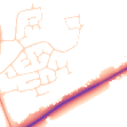 Daytime road noise heatmap for LN2 2RE