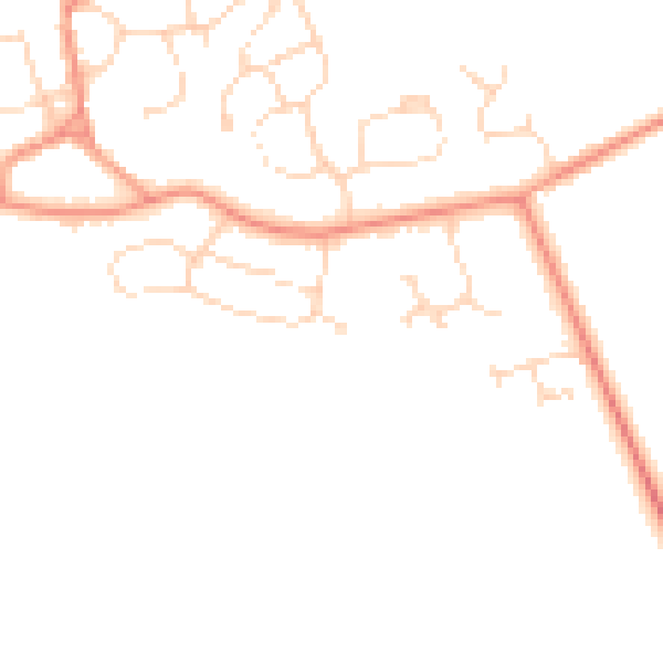 Daytime road noise heatmap for LN2 2RX