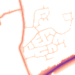 Daytime road noise heatmap for LN2 2SE
