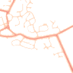 Daytime road noise heatmap for LN2 2TG