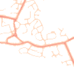 Daytime road noise heatmap for LN2 2TH