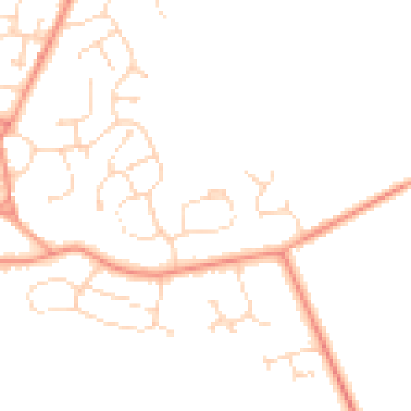 Daytime road noise heatmap for LN2 2TL