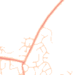 Daytime road noise heatmap for LN2 2TX