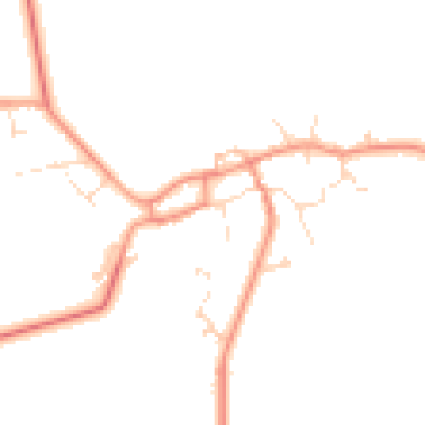 Daytime road noise heatmap for LN2 2UA