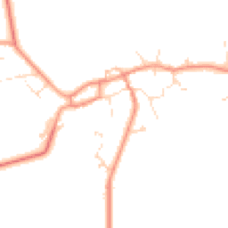 Daytime road noise heatmap for LN2 2UB