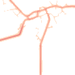 Daytime road noise heatmap for LN2 2WA