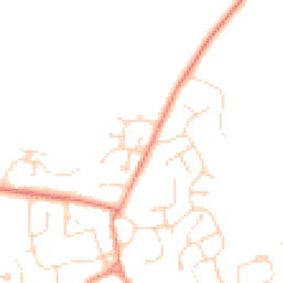 Daytime road noise heatmap for LN2 2XU