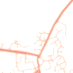Daytime road noise heatmap for LN2 2XW