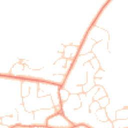 Daytime road noise heatmap for LN2 2XZ