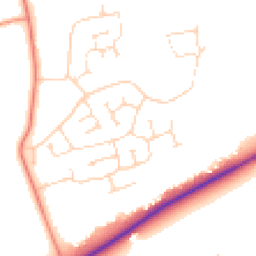 Daytime road noise heatmap for LN2 2YA