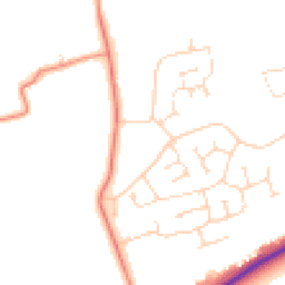 Daytime road noise heatmap for LN2 2YG