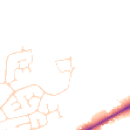 Daytime road noise heatmap for LN2 2ZJ