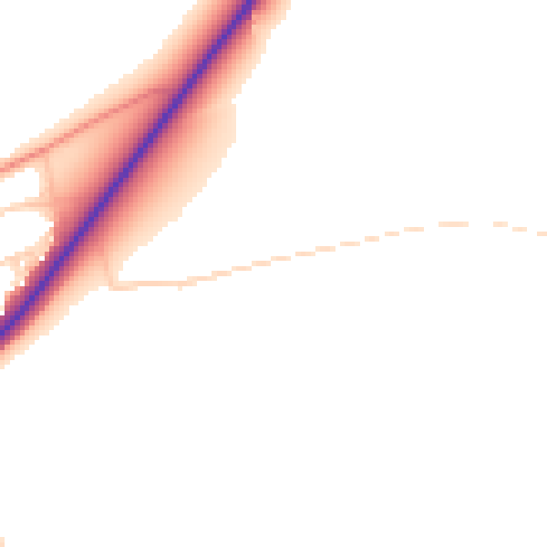 Daytime road noise heatmap for LN2 3BY
