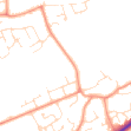 Daytime road noise heatmap for LN2 3FW