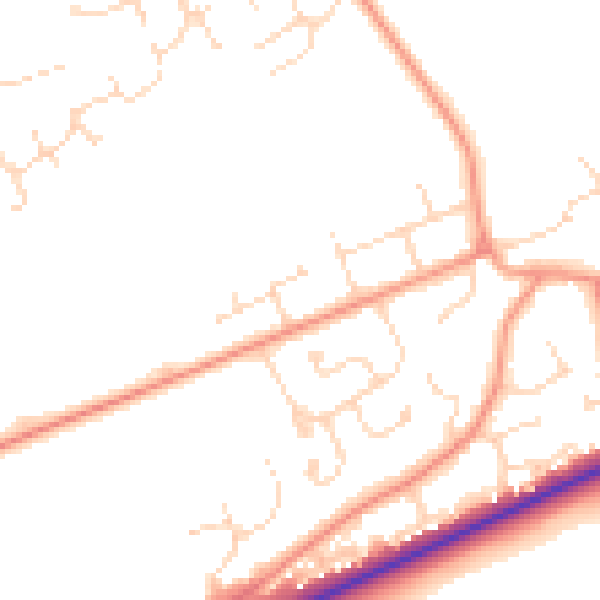 Daytime road noise heatmap for LN2 3GB