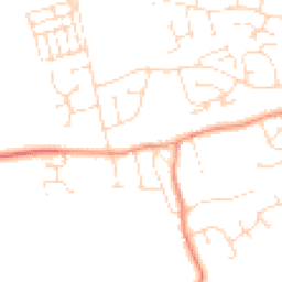 Daytime road noise heatmap for LN2 3JJ