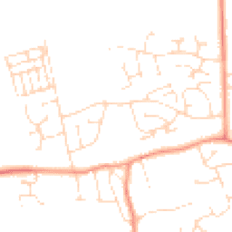 Daytime road noise heatmap for LN2 3LF