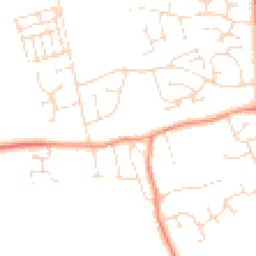 Daytime road noise heatmap for LN2 3LW