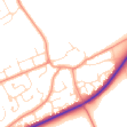 Daytime road noise heatmap for LN2 3NH