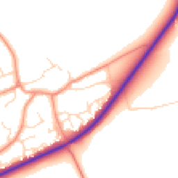 Daytime road noise heatmap for LN2 3NN