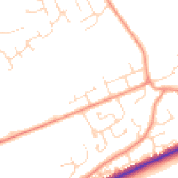 Daytime road noise heatmap for LN2 3QJ
