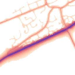 Daytime road noise heatmap for LN2 3QN