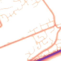 Daytime road noise heatmap for LN2 3RW
