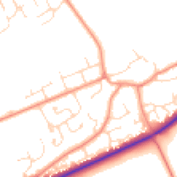 Daytime road noise heatmap for LN2 3SH