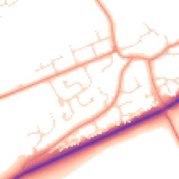 Daytime road noise heatmap for LN2 3SN