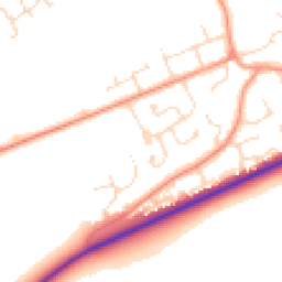 Daytime road noise heatmap for LN2 3SS