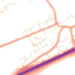 Daytime road noise heatmap for LN2 3SW