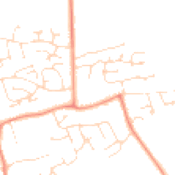 Daytime road noise heatmap for LN2 3TJ