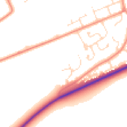 Daytime road noise heatmap for LN2 3TL