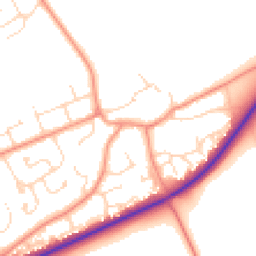 Daytime road noise heatmap for LN2 3TP