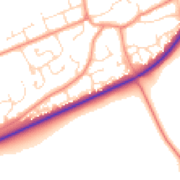 Daytime road noise heatmap for LN2 3UG