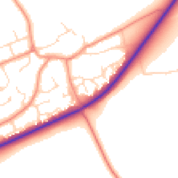 Daytime road noise heatmap for LN2 3US