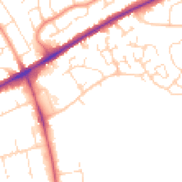 Daytime road noise heatmap for LN2 4AG