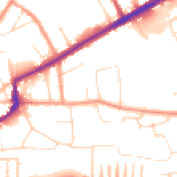 Daytime road noise heatmap for LN2 4AY