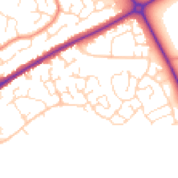 Daytime road noise heatmap for LN2 4GH