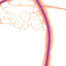 Daytime road noise heatmap for LN2 4HH