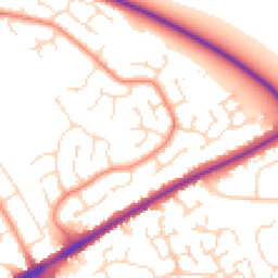 Daytime road noise heatmap for LN2 4SD