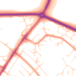 Daytime road noise heatmap for LN2 4SU