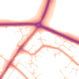 Daytime road noise heatmap for LN2 4UB