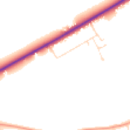 Daytime road noise heatmap for LN2 4WR