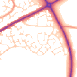 Daytime road noise heatmap for LN2 4ZB