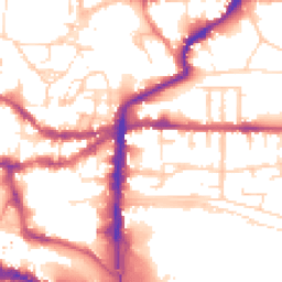 Daytime road noise heatmap for LN2 5AL